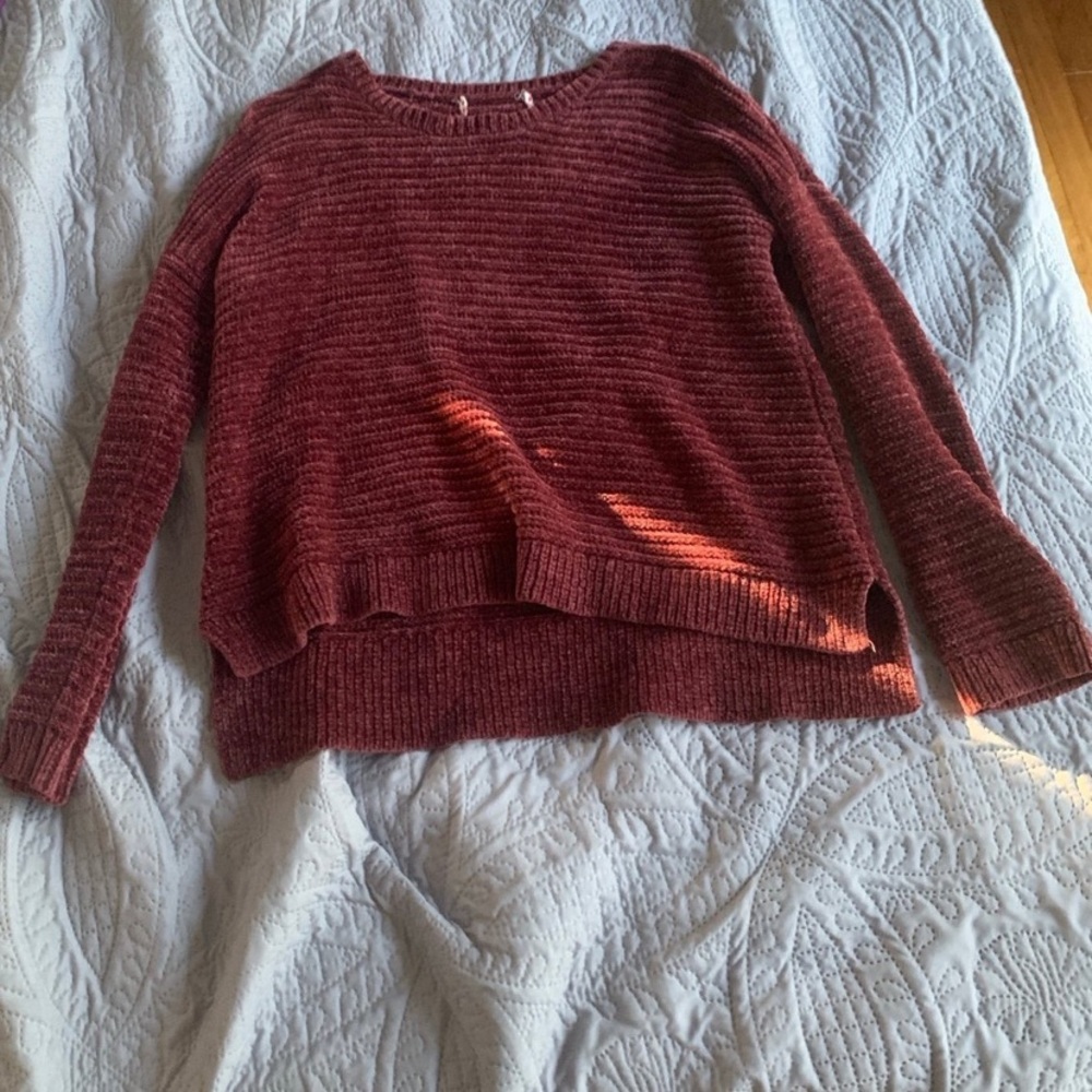 Womens Red/Velvet Long Sleeve